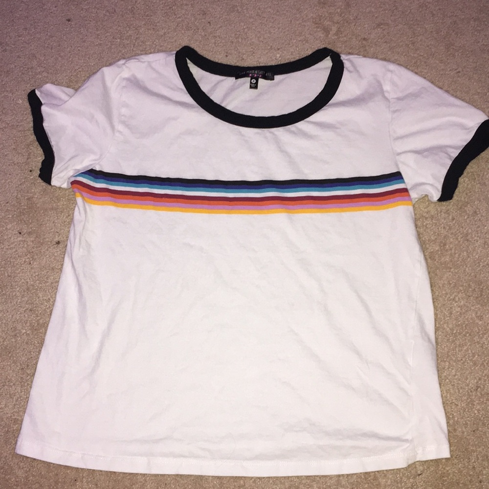 Love peace and lazy days white tshirt